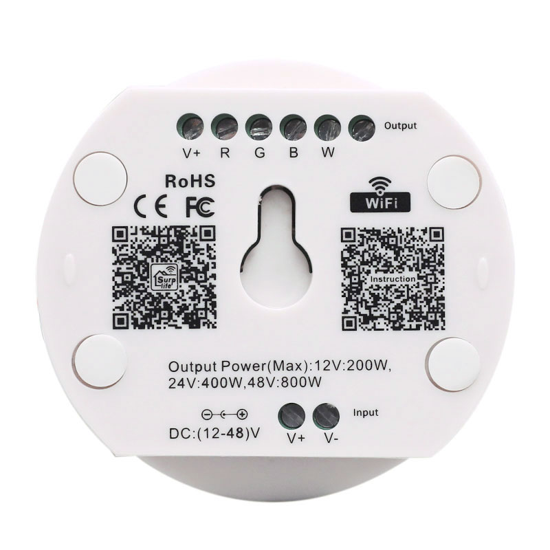 DC12-48V Alexa Voice Control LED Strip Hardwired WiFi Controller For SC/CCT/RGB/RGBW/RGBCCT Lights DC12-48V Alexa Voice Control LED Strip Hardwired WiFi Controller For SC/CCT/RGB/RGBW/RGBCCT Lights